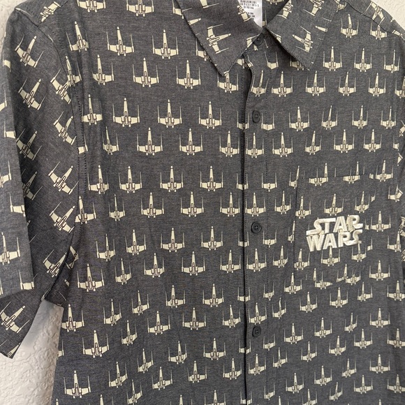 Star Wars X Wing Starfighter Button Down Shirt - Picture 11 of 16